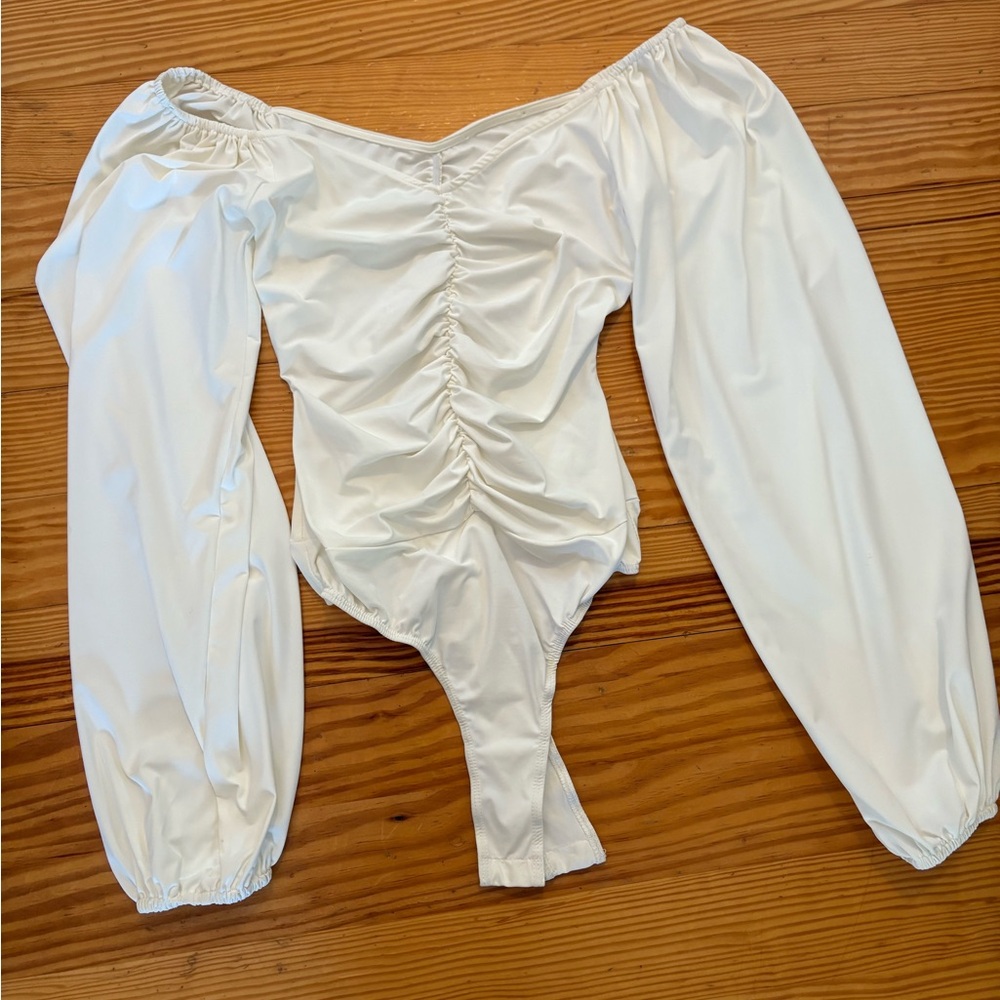 Lulu's White Off-Shoulder Blouse